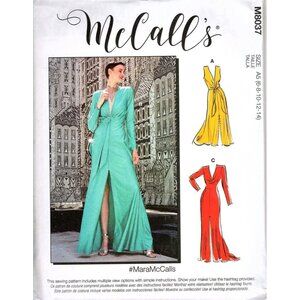 McCall's M8037 Misses 6 to 14 Special Occasion Prom Dress Uncut Pattern